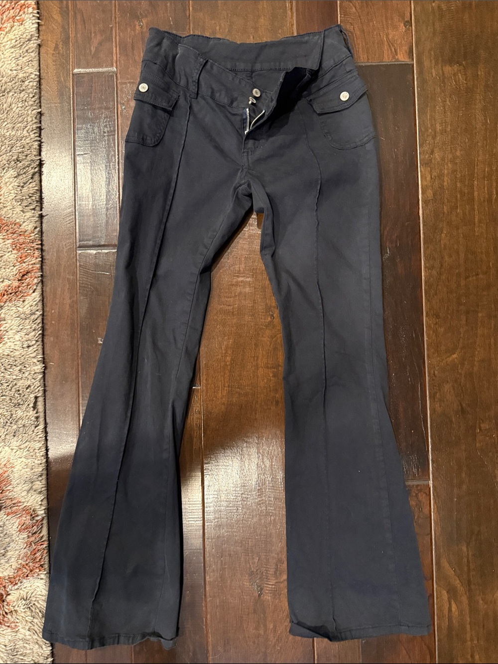 J. Galt Dark Navy Flare pants women’s size 5